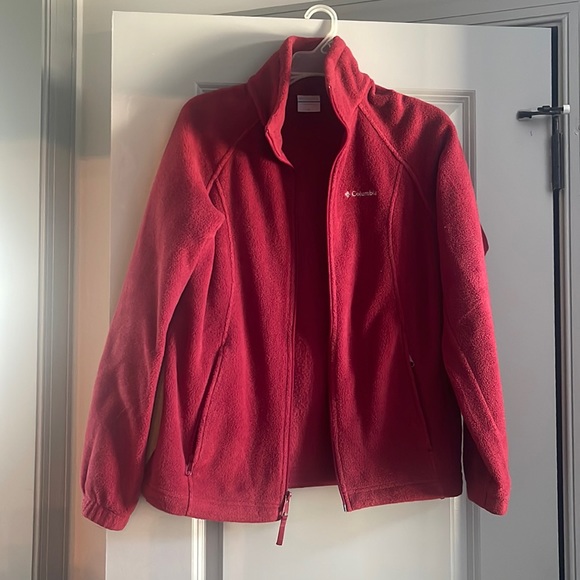 Women’s Red Columbia Fleece jacket size medium - Picture 2 of 5